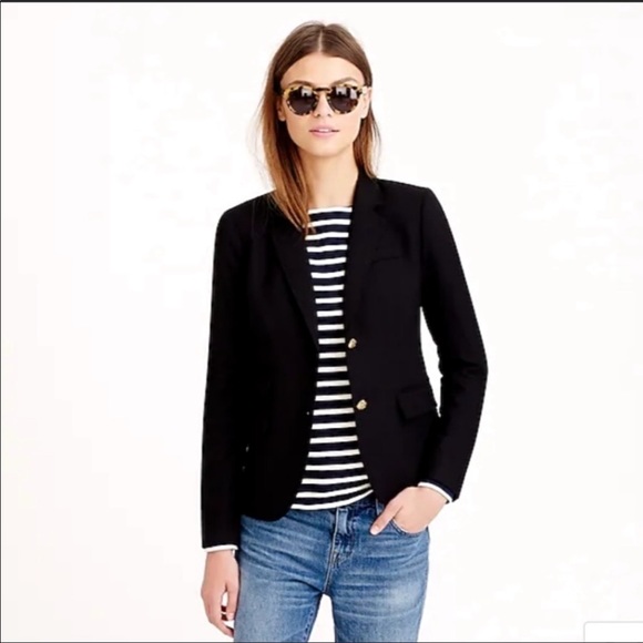 J. Crew Jackets & Blazers - J. Crew wool Navy Hacking Blazer Jacket Sz 8P